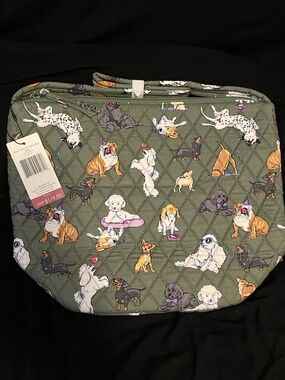 NWT Vera Bradley Outlet Dog Park Slouchy Bucket Shoulder Bag